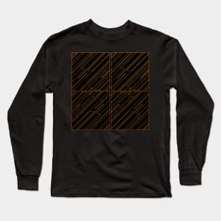 Art Deco Golden Lines Long Sleeve T-Shirt